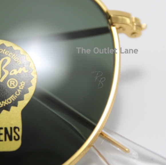 Model Display Ray-Ban Round Metal Green G15 RB3447 - Picture 12 of 16